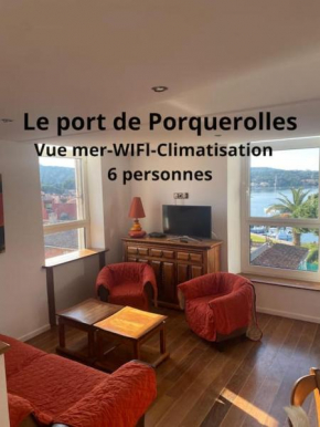 Ile de Porquerolles : T3 climatisé vue mer